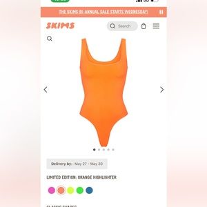 SKIMS never worn limited edition body suit. S/M